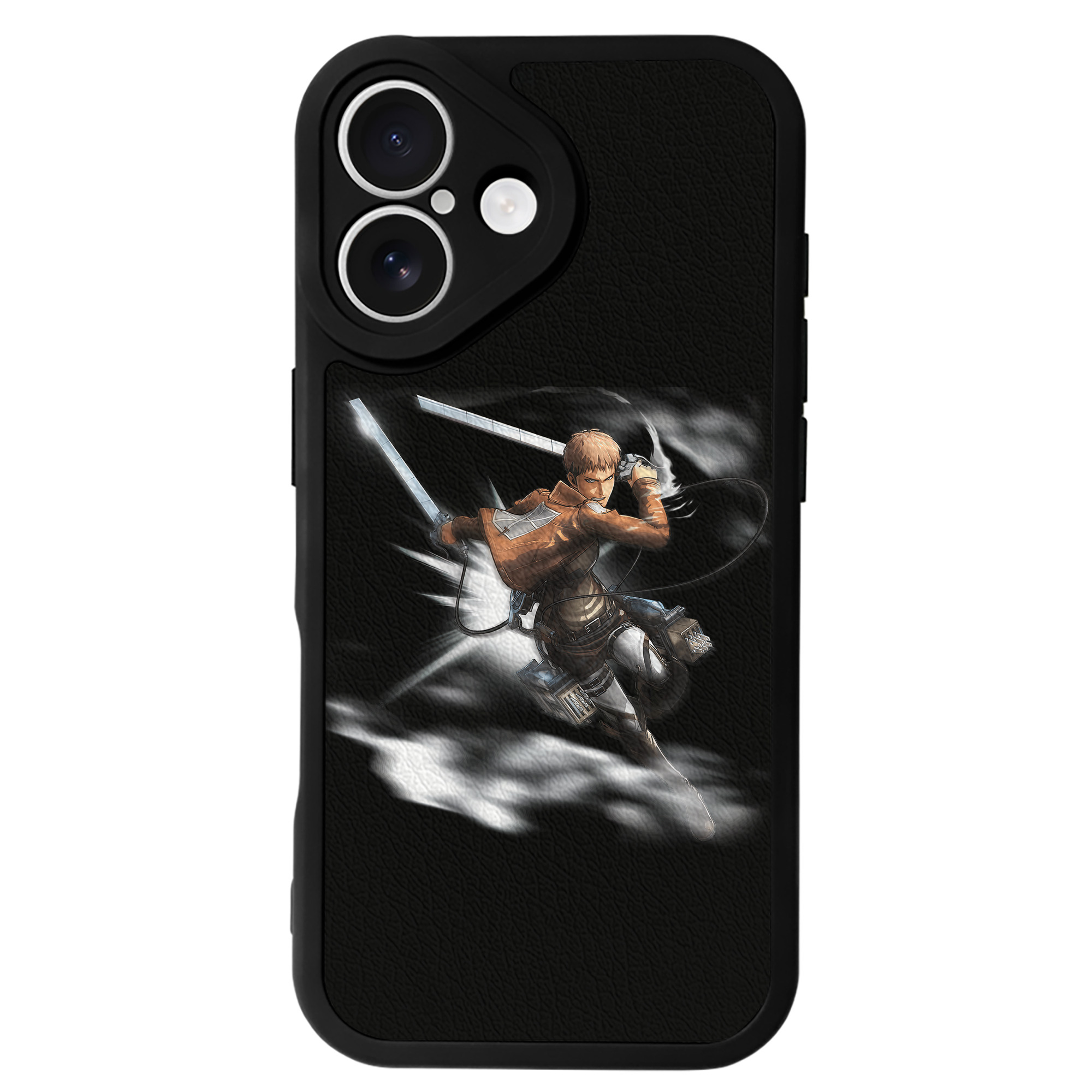 （画像用） 進撃の巨人 ジャン・キルシュタイン Attack on Titan Jean Kirstein 【iPhone 16シリーズ対応】シリコンスマホケース（レザー調） 材質：シリコン